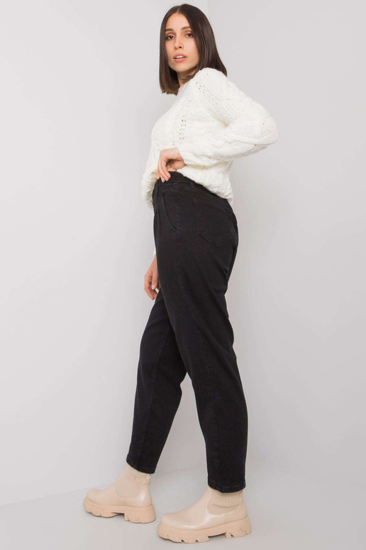 Johan's Black Plus Size tiesūs džinsai