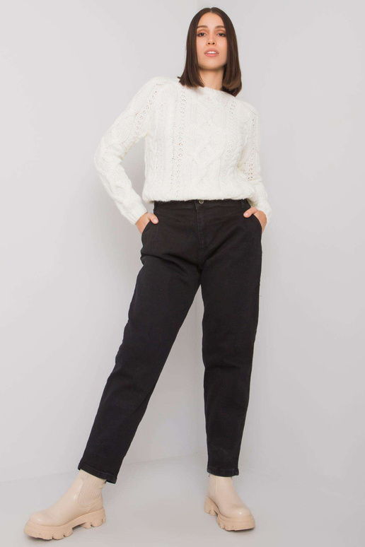 Johan's Black Plus Size tiesūs džinsai