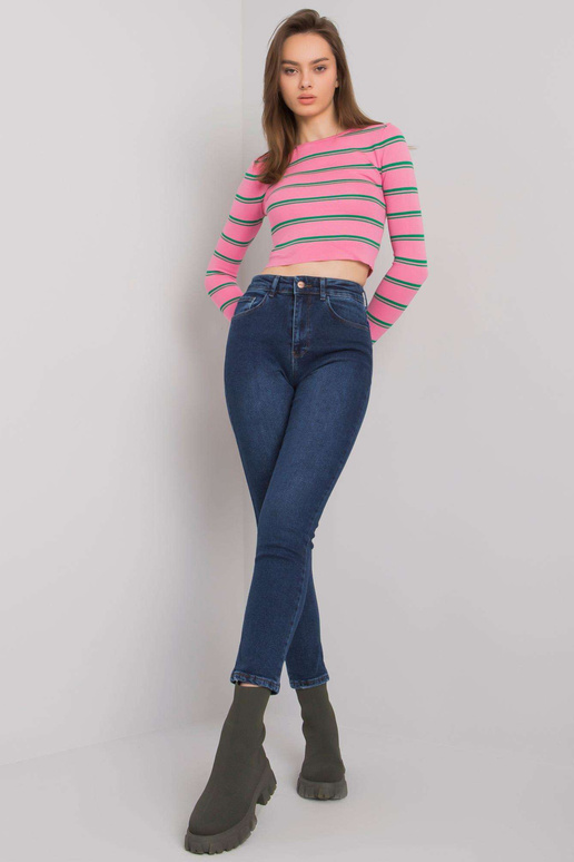 Tamsiai mėlyni džinsai moterims...