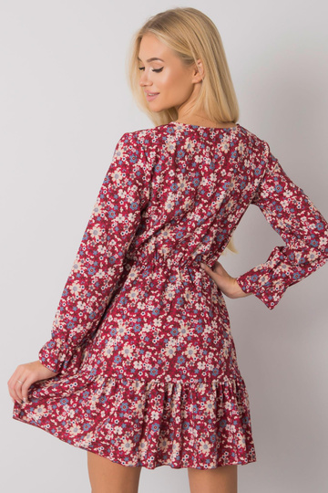 Bordo spalvos suknelė su... 2