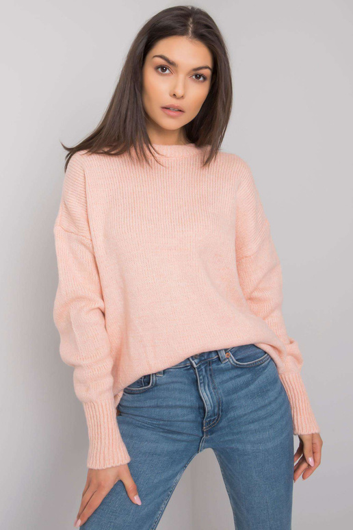 Šviesiai rožinis megztinis su...