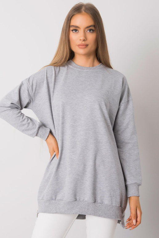 Pilka melanžinė tunika ilgomis...