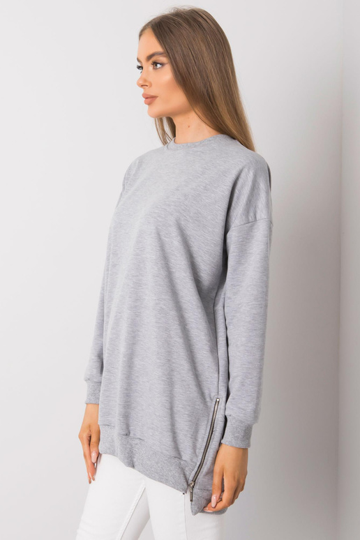 Pilka melanžinė tunika ilgomis...