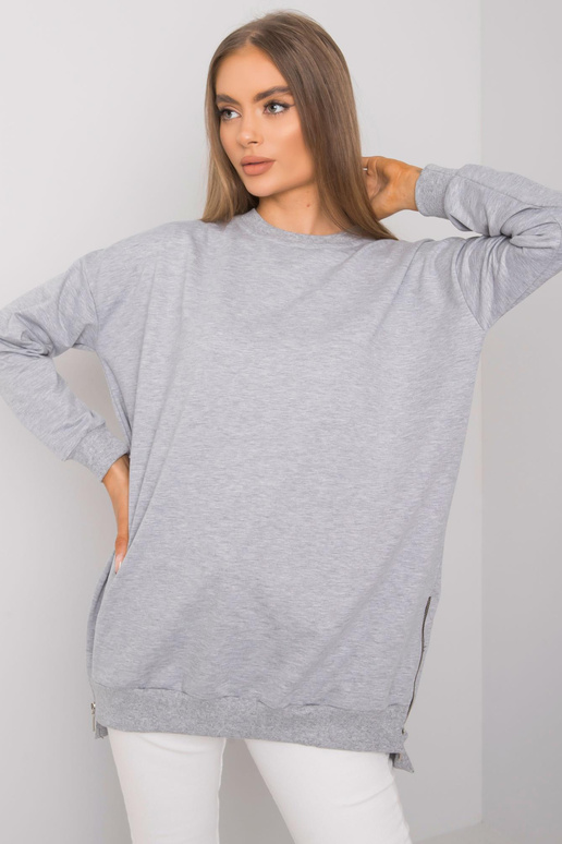 Pilka melanžinė tunika ilgomis...
