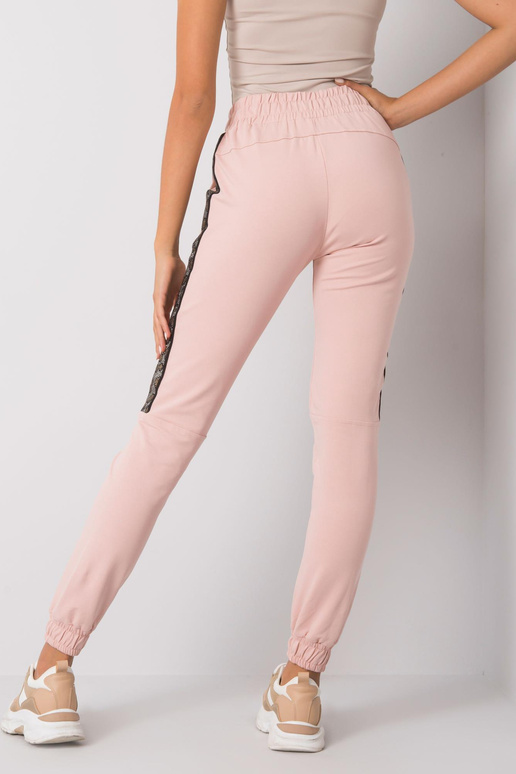 Purvinos rožinės sportinės kelnės su...