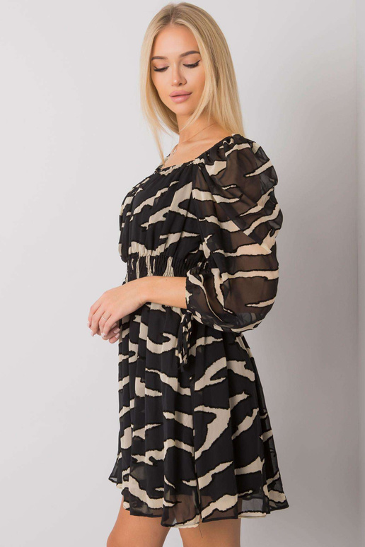 Juoda Ecru ispaniška suknelė su...