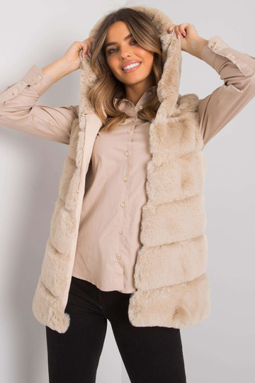 Smėlio spalvos kailinė...