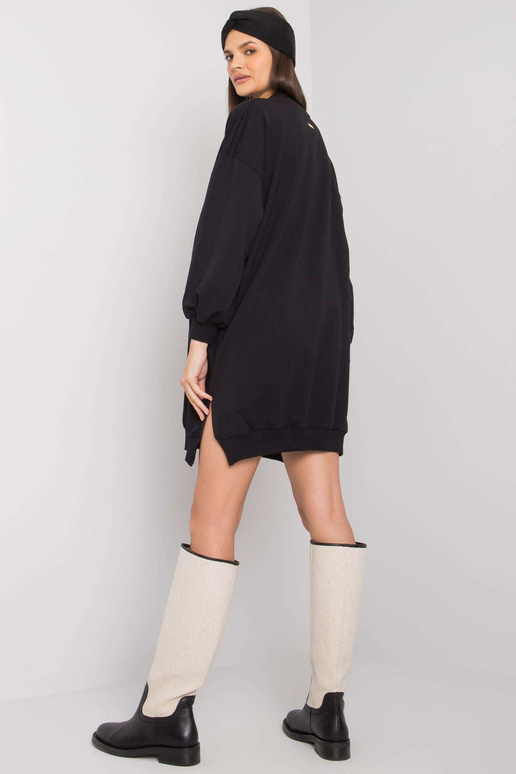 Juoda moteriška medvilninė suknelė...