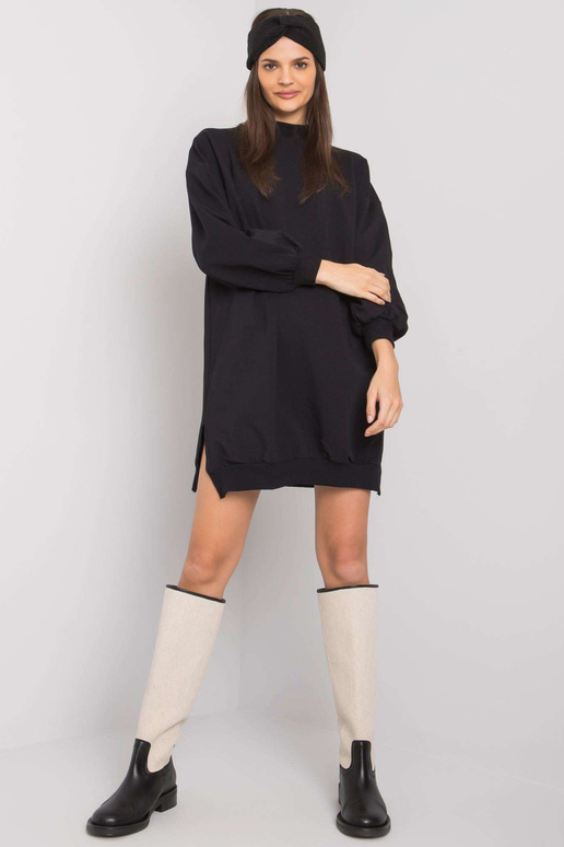 Juoda moteriška medvilninė suknelė...