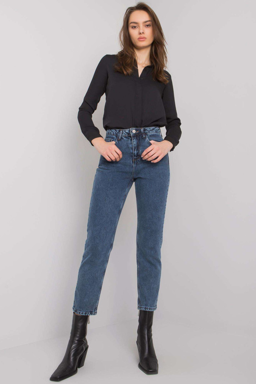 Tamsiai mėlynos džinsinės kelnės mama...