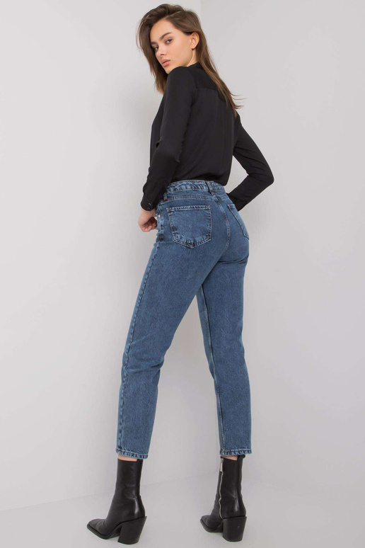 Tamsiai mėlynos džinsinės kelnės mama...