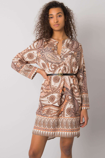 Smėlio spalvos suknelė su... 2