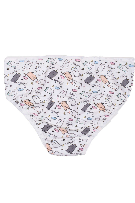 Ecru kelnaitės mergaitei su raštais