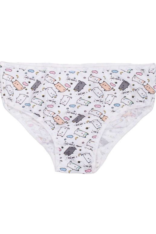 Ecru kelnaitės mergaitei su raštais