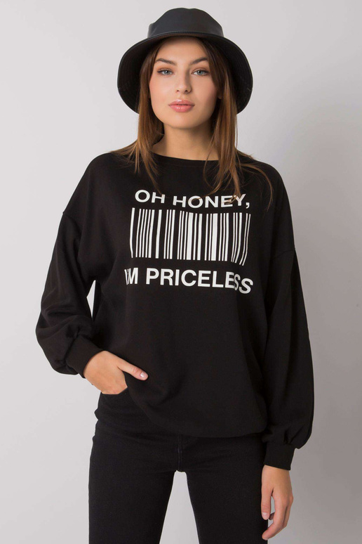 Juodi megztiniai su Basile raštu