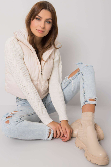 Ecru dygsniuota liemenė...