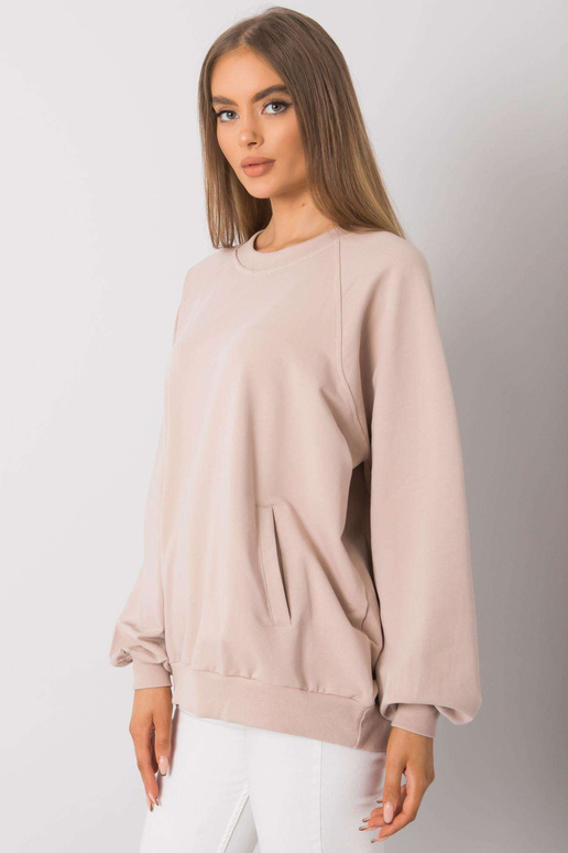 Šviesiai smėlio spalvos megztinis su...