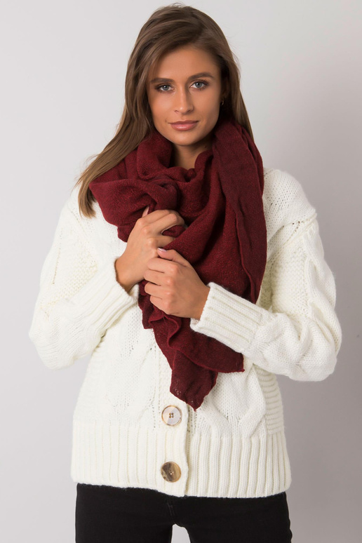Bordo spalvos megztas šalikas