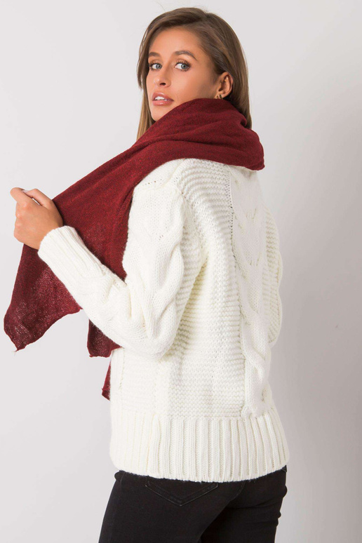 Bordo spalvos megztas šalikas