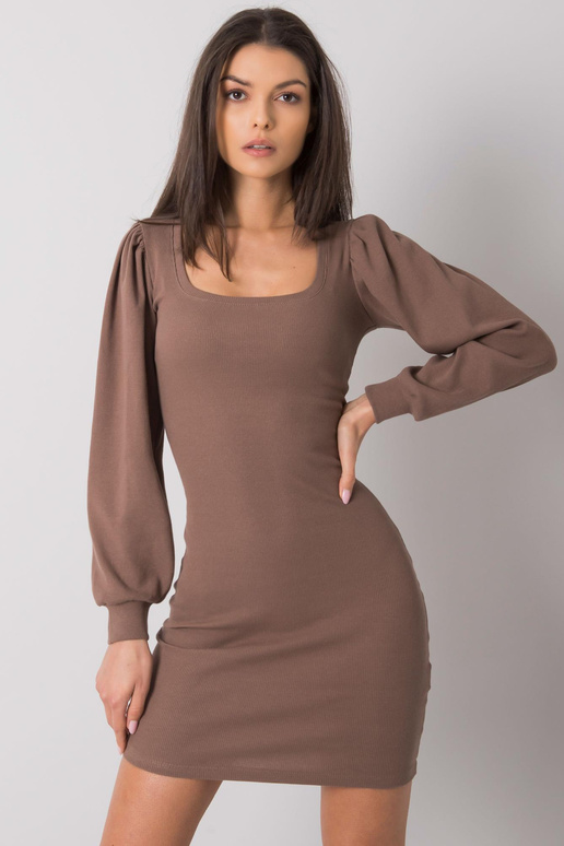 Ruda prigludusi suknelė Shantaya RUE... Ruda prigludusi suknelė Shantaya RUE...