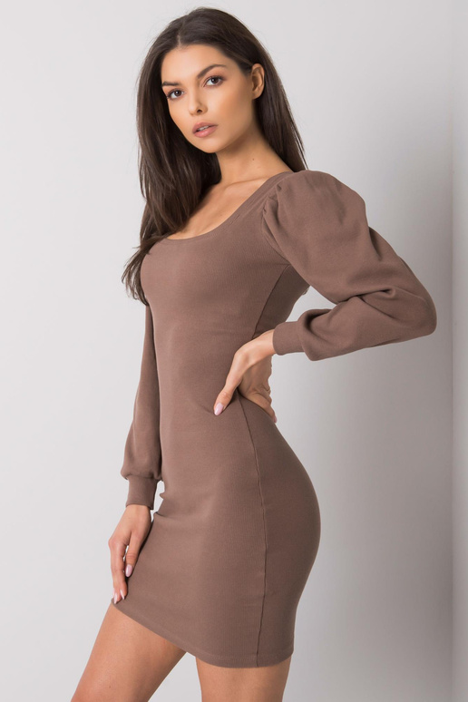 Ruda prigludusi suknelė Shantaya RUE... Ruda prigludusi suknelė Shantaya RUE...