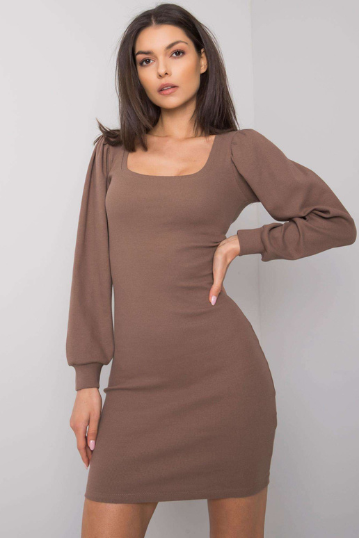 Ruda prigludusi suknelė Shantaya RUE... Ruda prigludusi suknelė Shantaya RUE...