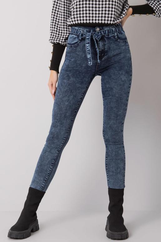 Mėlyni džinsai su Lexington įrišimu