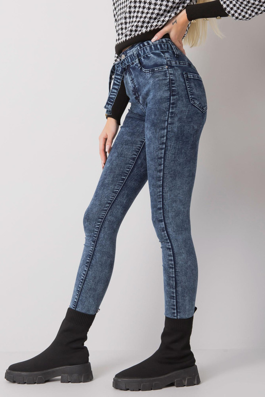 Mėlyni džinsai su Lexington įrišimu