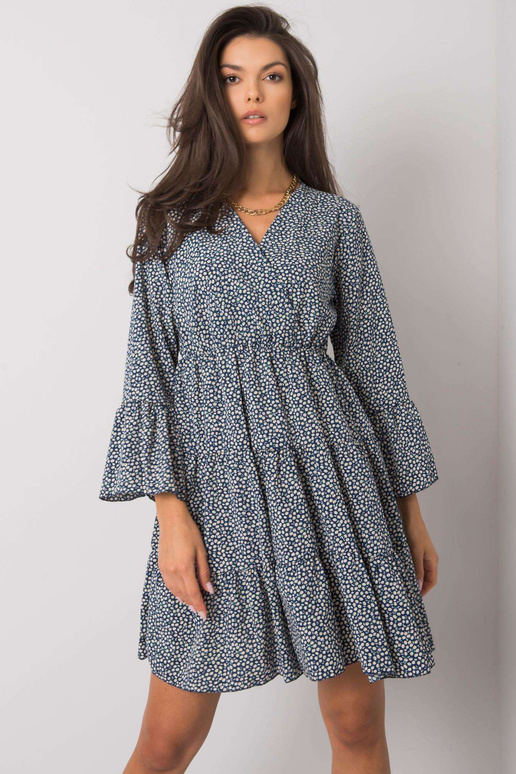 Tamsiai mėlyna Daleyza suknelė su...