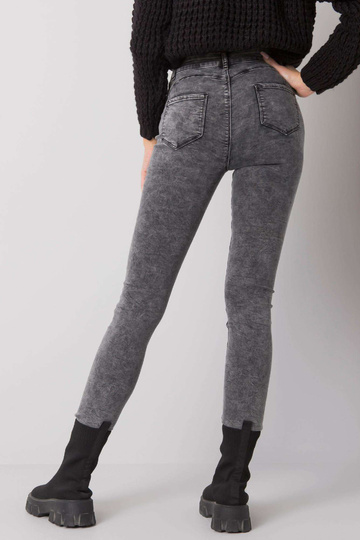 Pilkos spalvos džinsai su...