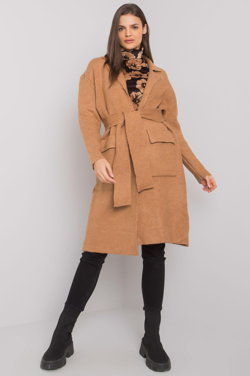 Camel kardiganas su įrišimu Cordie...