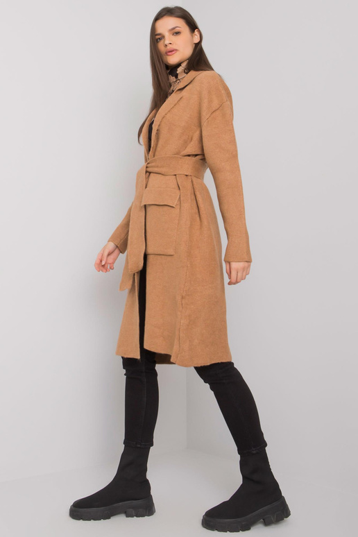 Camel kardiganas su įrišimu Cordie...