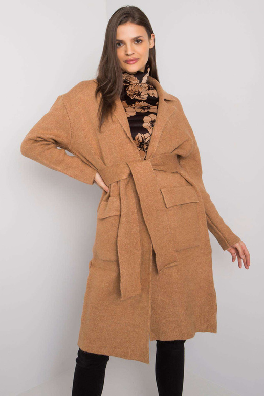 Camel kardiganas su įrišimu Cordie...