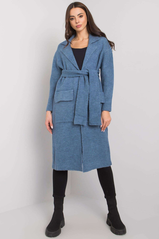 Mėlynas megztinis su įrišimu Cordie...