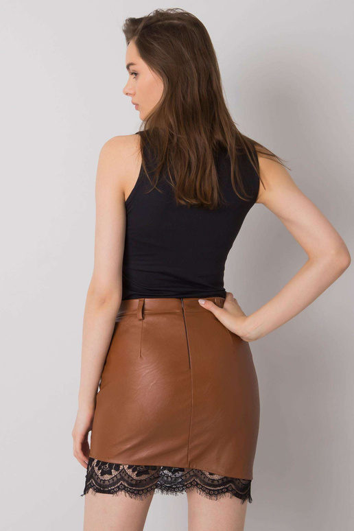 Rudas Bennington odinis pieštukų sijonas