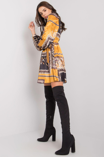 Juoda ir geltona suknelė su... 2