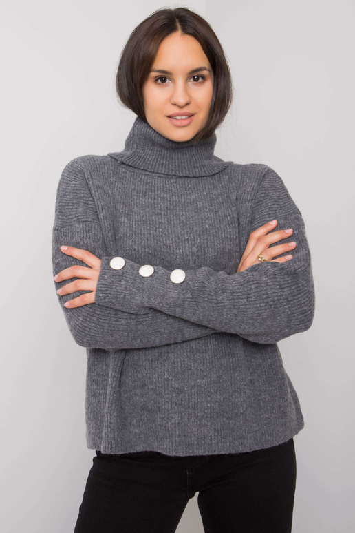 Tamsiai pilkas moteriškas megztinis...