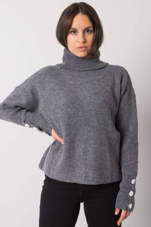 Tamsiai pilkas moteriškas megztinis...