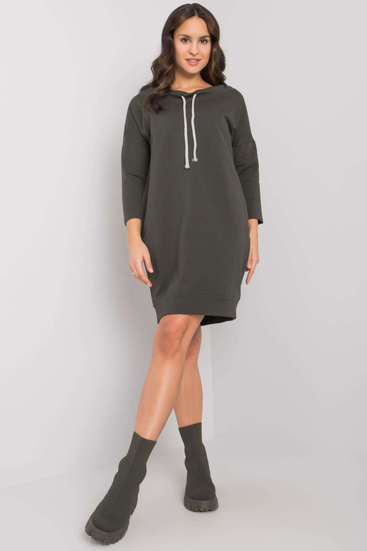 Khaki spalvos Paulie medvilninė suknelė Khaki spalvos Paulie medvilninė suknelė