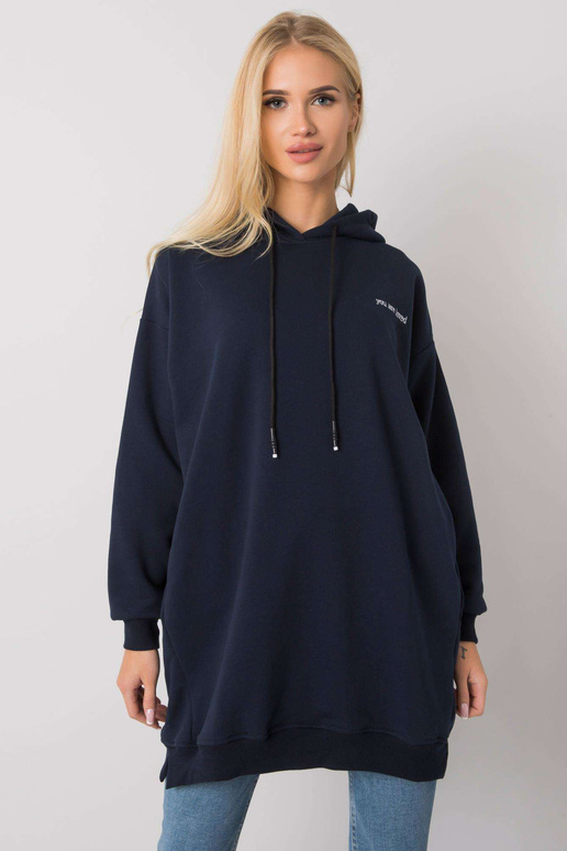 Tamsiai mėlynas megztinis su...