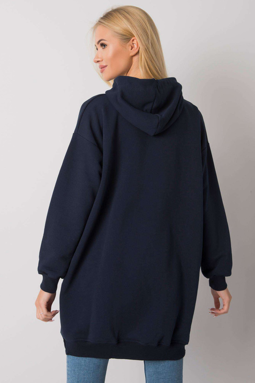 Tamsiai mėlynas megztinis su...