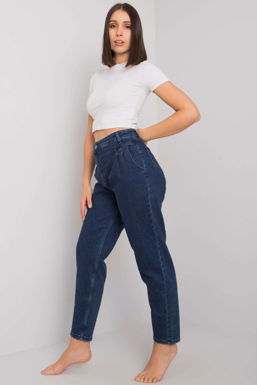 Mėlyni tiesūs džinsai didesnio dydžio...