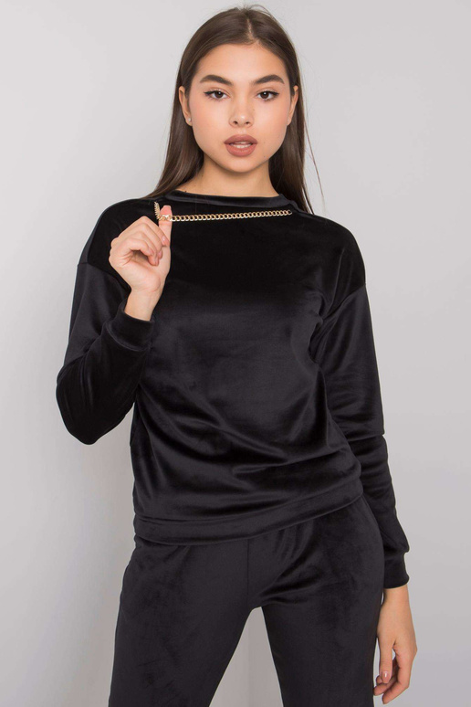 Juodas Tampa veliūrinis rinkinys