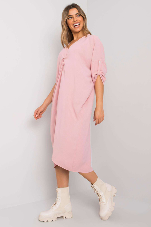 Purvina rožinė laisva suknelė Dorsey