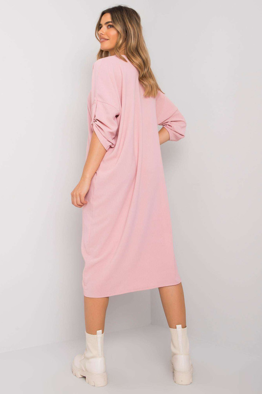 Purvina rožinė laisva suknelė Dorsey