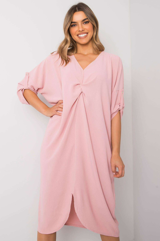 Purvina rožinė laisva suknelė Dorsey