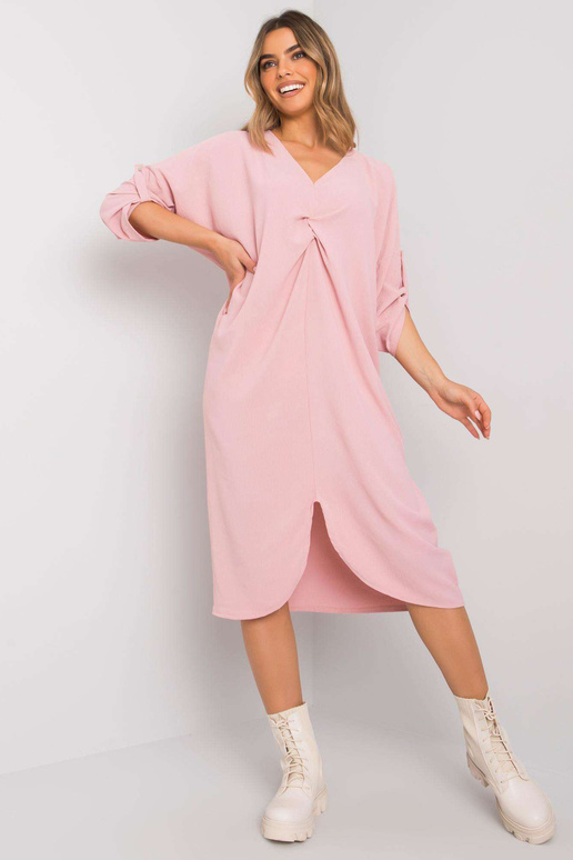 Purvina rožinė laisva suknelė Dorsey