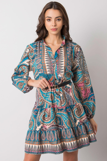 Jūrinė suknelė su Milah raštu