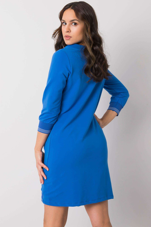 Tamsiai mėlyna medvilninė suknelė...