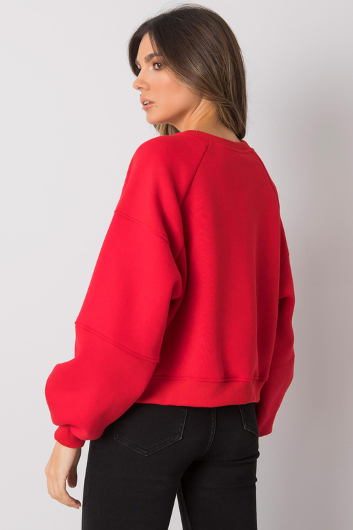 Raudonas medvilninis megztinis Yessie... Raudonas medvilninis megztinis Yessie...